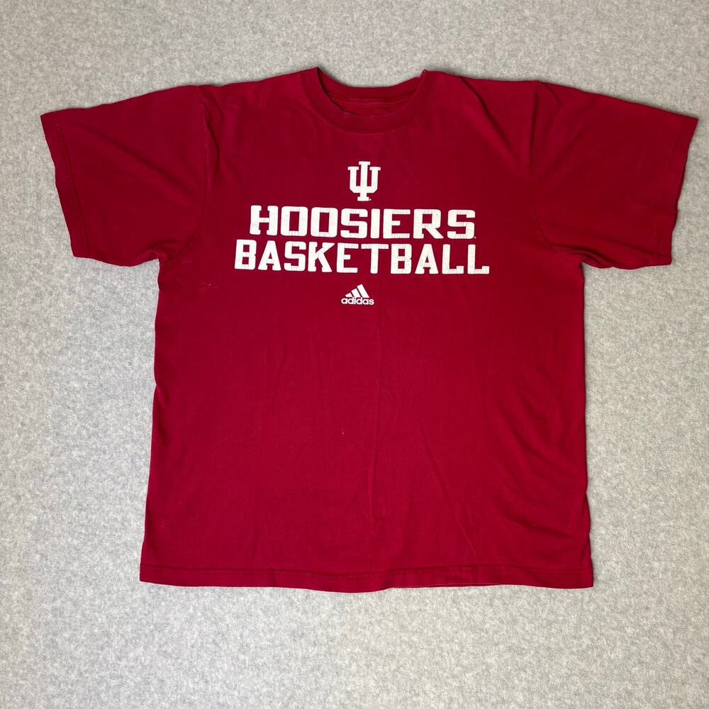 Indiana Hoosiers Basketball T-Shirt Crimson Red – Size L